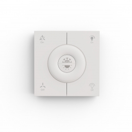 Wall Control for Sulion DC ceiling fans (with light) AC Powered White