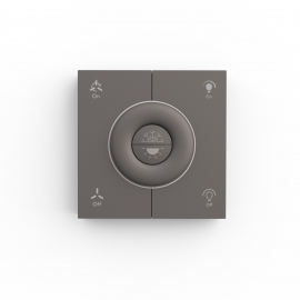 Wall Control for Sulion DC ceiling fans (with light) AC Powered Gray