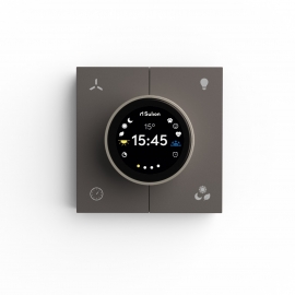 Wall Control with LCD Screen and Sensors for Sulion DC ceiling fans Gray