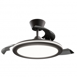 Bombay Estilo 89 Black with DC motor, LED light and retractable blades by Sulion